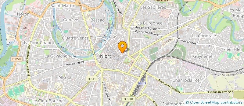 localisation de l'entreprise SCI MC2 ATLANTIQUE à NIORT