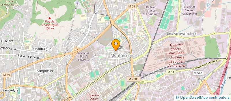 localisation de l'entreprise SCI MC2B  CLERMONT-FERRAND