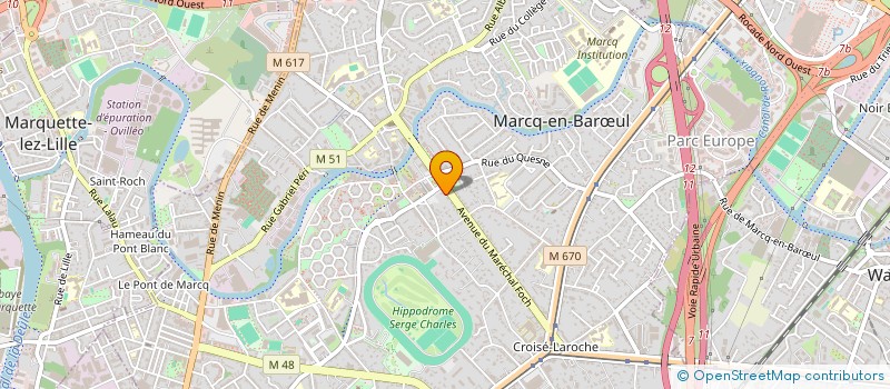 localisation de l'entreprise SCI MC2D à MARCQ-EN-BARŒUL