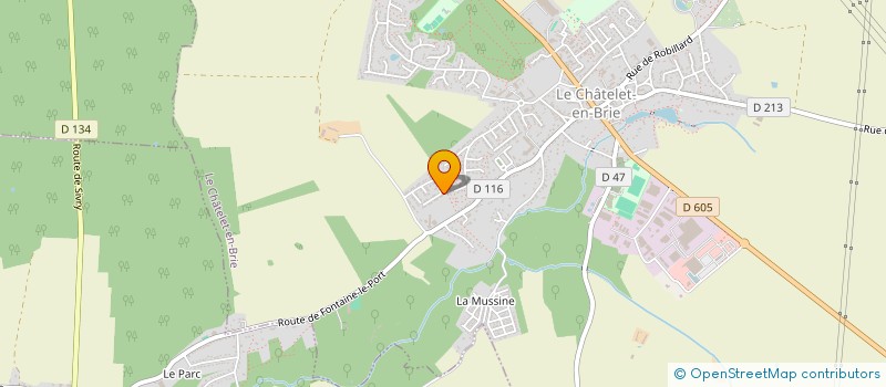 localisation de l'entreprise SCI MC2D & CO  LE CHATELET-EN-BRIE