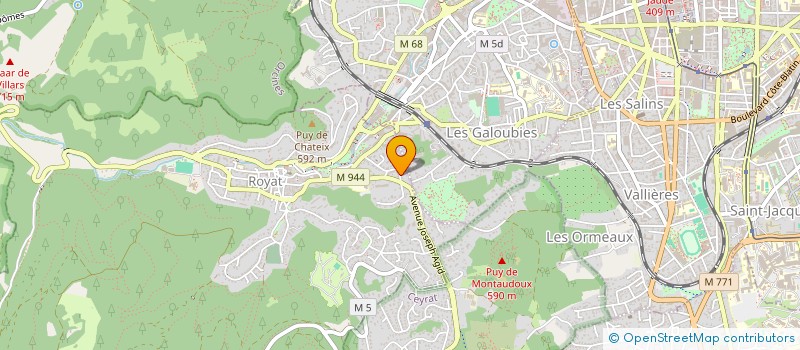 localisation de l'entreprise SCI MC2O  ROYAT