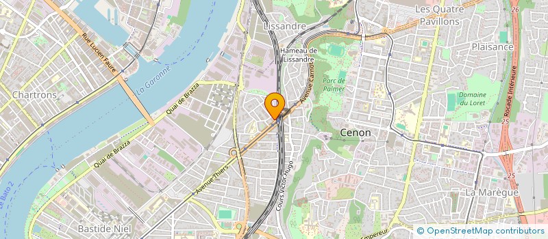 localisation de l'entreprise SCI MC2S  CENON