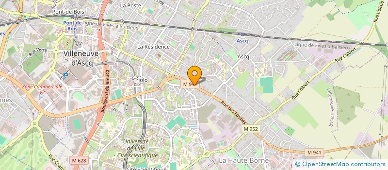 localisation de l'entreprise SCI MC2S à VILLENEUVE-D'ASCQ