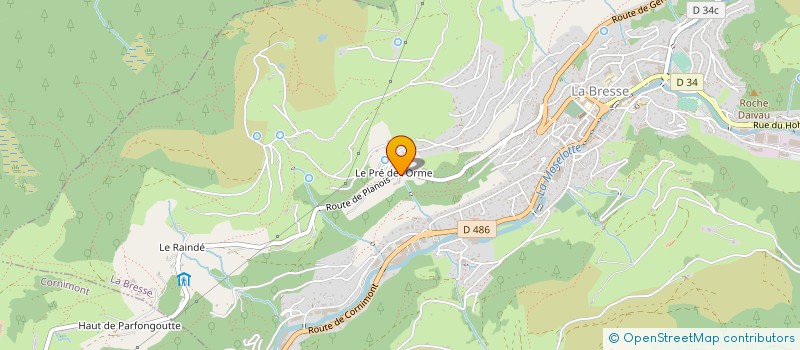 localisation de l'entreprise SCI MC2T  LA BRESSE