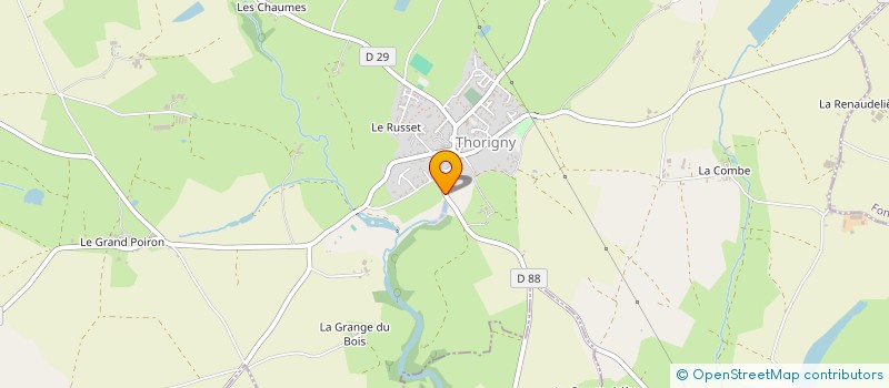 localisation de l'entreprise SCI MCA  THORIGNY