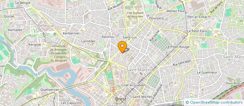 localisation de l'entreprise SCI MCA  BREST