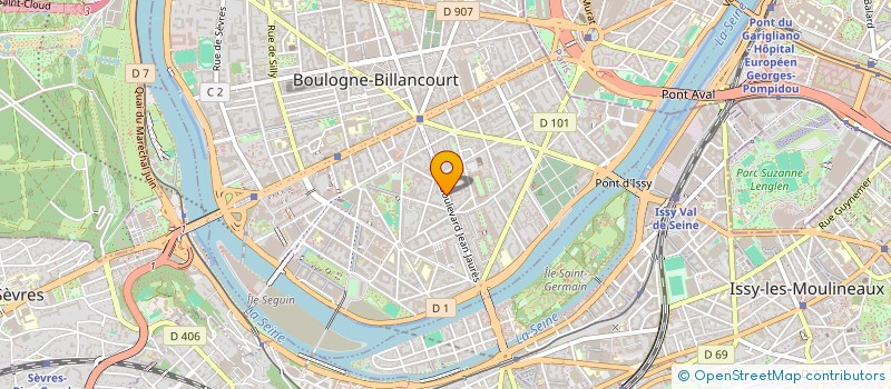 localisation de l'entreprise SCI MCA à BOULOGNE-BILLANCOURT