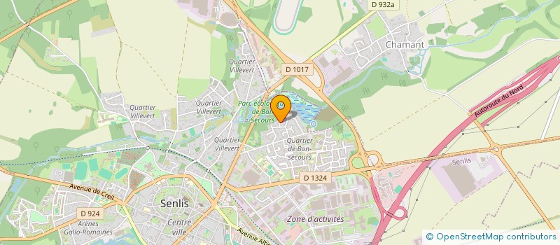 localisation de l'entreprise SCI MCA  SENLIS