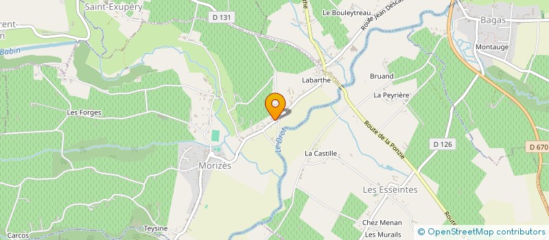 localisation de l'entreprise SCI MCAG  SAINT-SEVE