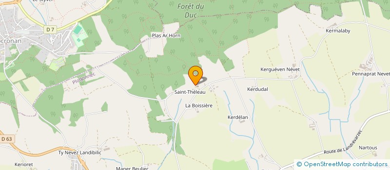 localisation de l'entreprise SCI MCAP  PLOGONNEC