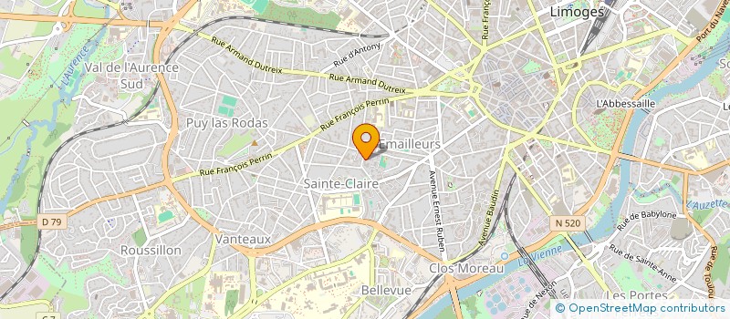 localisation de l'entreprise SCI MCB à LIMOGES