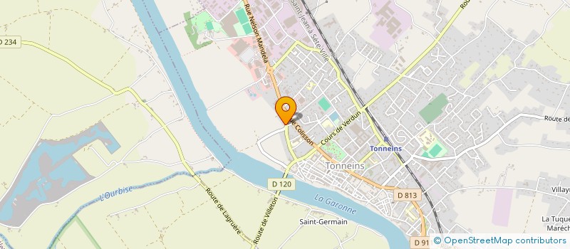 localisation de l'entreprise SCI MCBL  TONNEINS