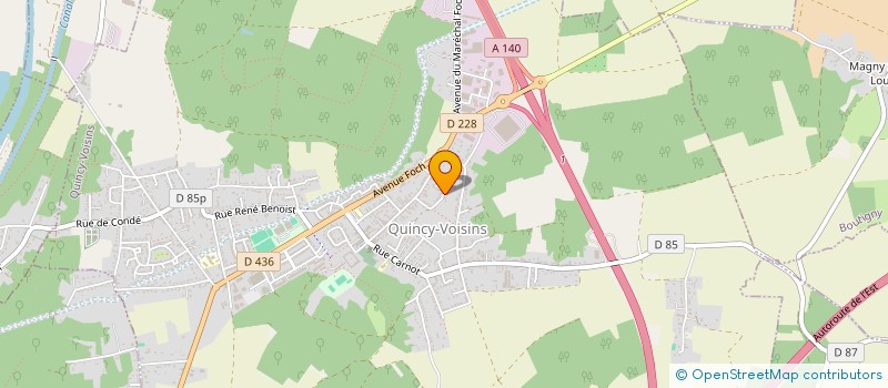 localisation de l'entreprise SCI MCC  QUINCY-VOISINS