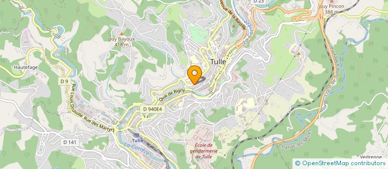 localisation de l'entreprise SCI MCCM  TULLE