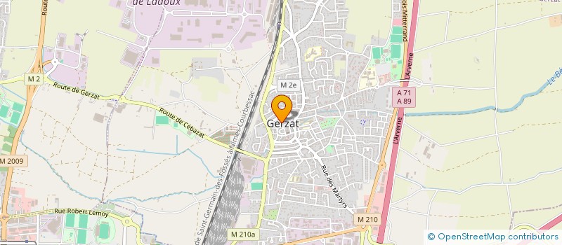 localisation de l'entreprise SCI MCCP  GERZAT