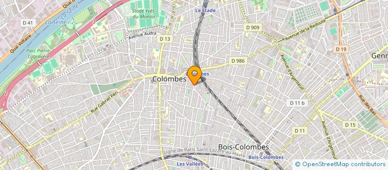 localisation de l'entreprise SCI MCCV à COLOMBES