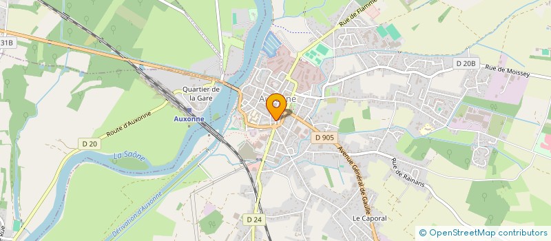 localisation de l'entreprise SCI MCCX  AUXONNE