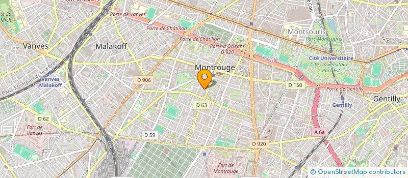 localisation de l'entreprise SCI MCD  MONTROUGE