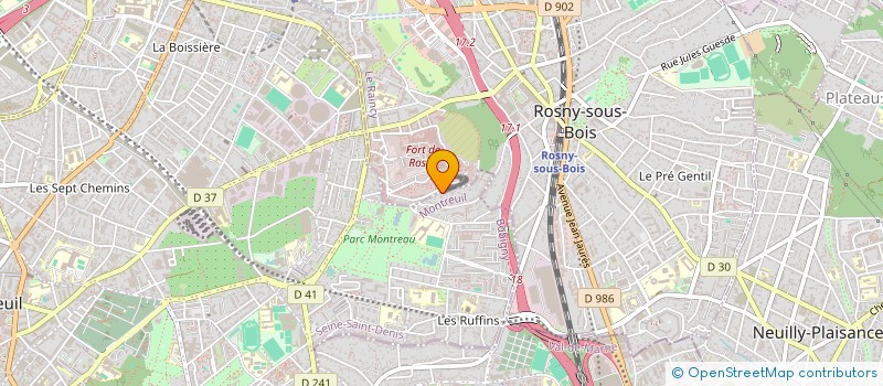localisation de l'entreprise SCI MCD CASSY à MONTREUIL