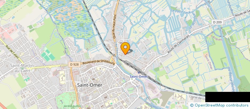 localisation de l'entreprise SCI MCD POTTIE  SAINT-OMER