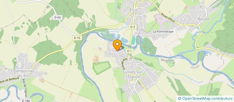 localisation de l'entreprise SCI MCDF  VIEILLEY