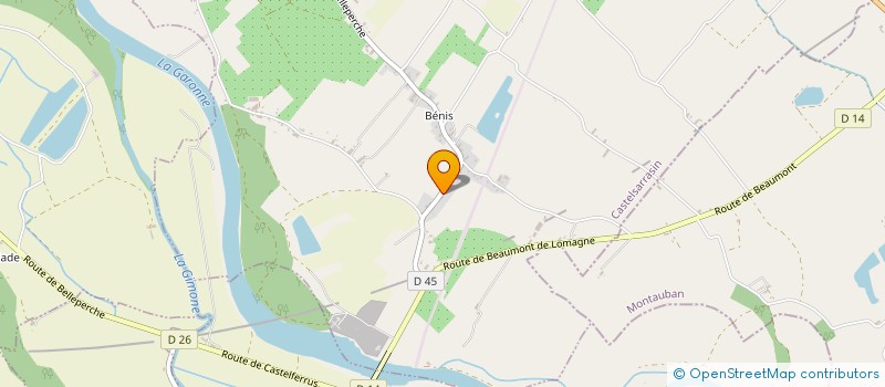 localisation de l'entreprise SCI MCEK  CASTELSARRASIN