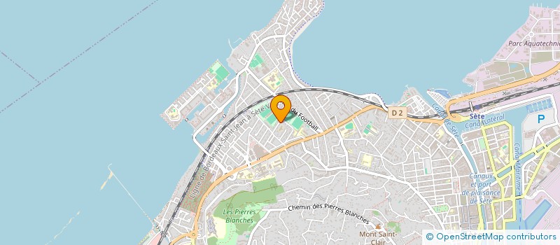 localisation de l'entreprise SCI MCF  SETE