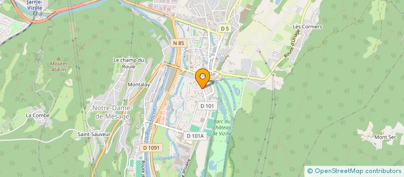 localisation de l'entreprise SCI MCG à VIZILLE