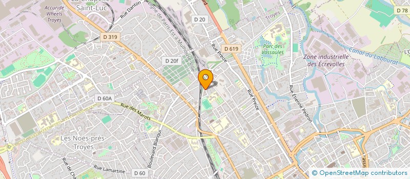 localisation de l'entreprise SCI MCG à TROYES