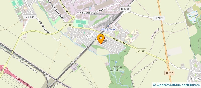 localisation de l'entreprise SCI MCG à MITRY-MORY