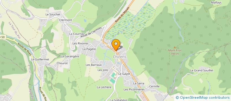 localisation de l'entreprise SCI MCG  CHIRENS