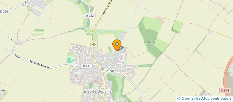 localisation de l'entreprise SCI MCG  BIEVILLE-BEUVILLE