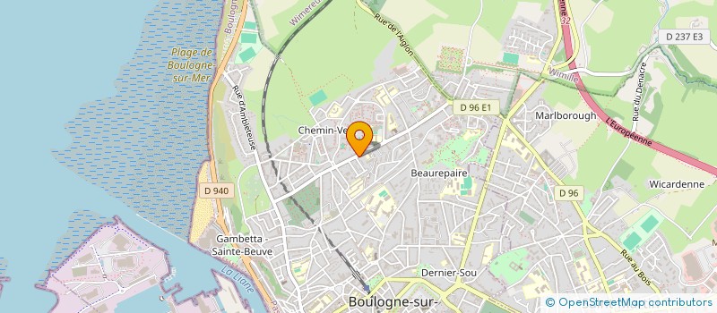 localisation de l'entreprise SCI MCG  BOULOGNE-SUR-MER