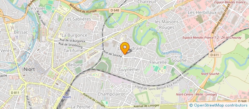 localisation de l'entreprise SCI MCGINN'S  NIORT