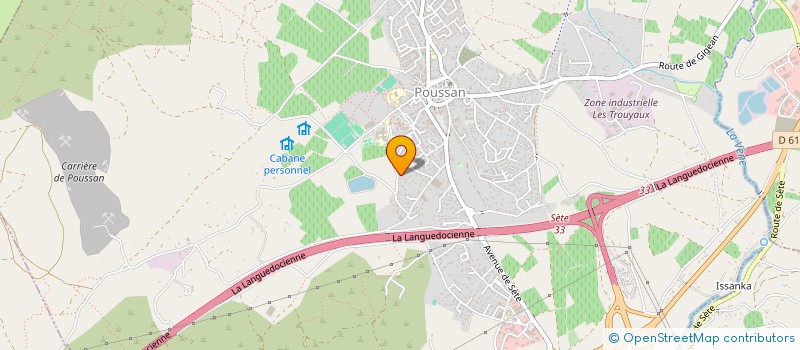 localisation de l'entreprise SCI MCGL  POUSSAN