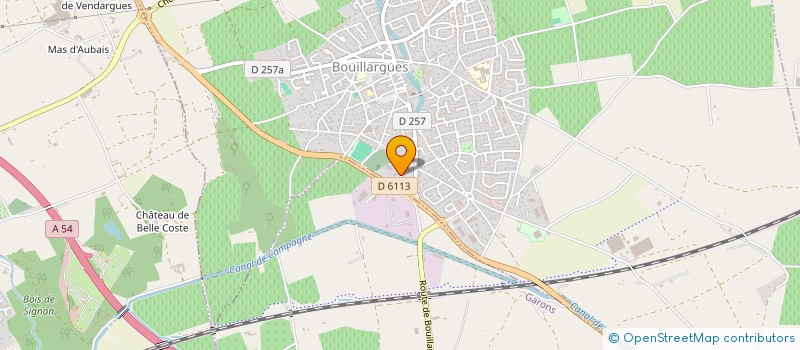 localisation de l'entreprise SCI MCGM  BOUILLARGUES