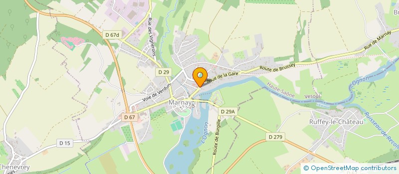 localisation de l'entreprise SCI MCGMA  MARNAY