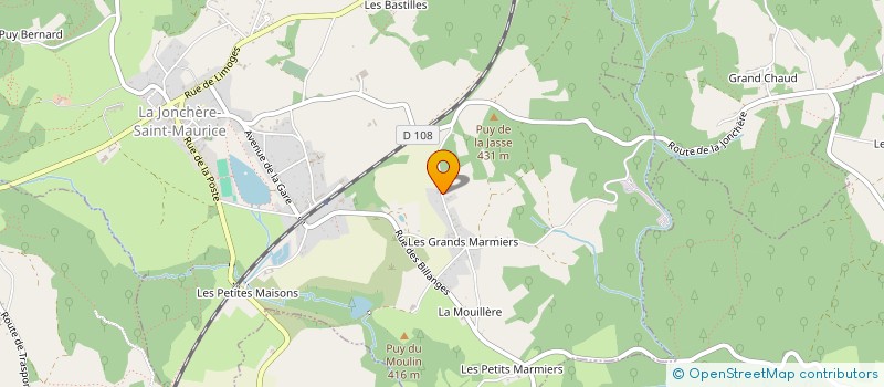 localisation de l'entreprise SCI MCHT  LA JONCHERE-SAINT-MAURICE