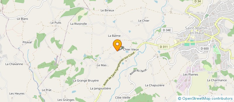 localisation de l'entreprise SCI MCI  SAINT-MARTIN-EN-HAUT