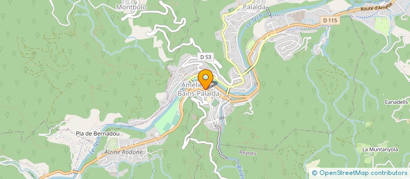 localisation de l'entreprise SCI MCJ  AMELIE-LES-BAINS-PALALDA