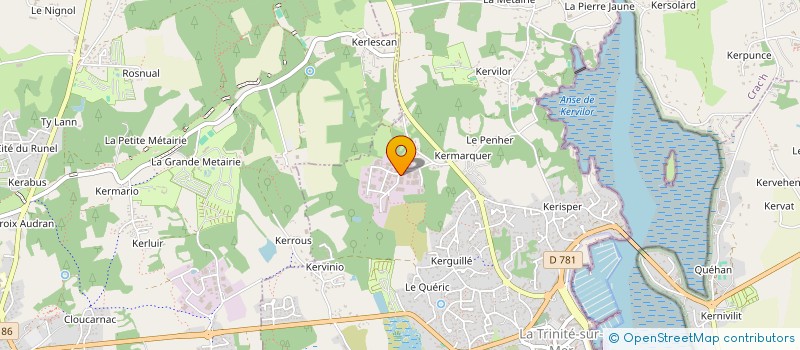 localisation de l'entreprise SCI MCJ MEDES  LA TRINITE-SUR-MER