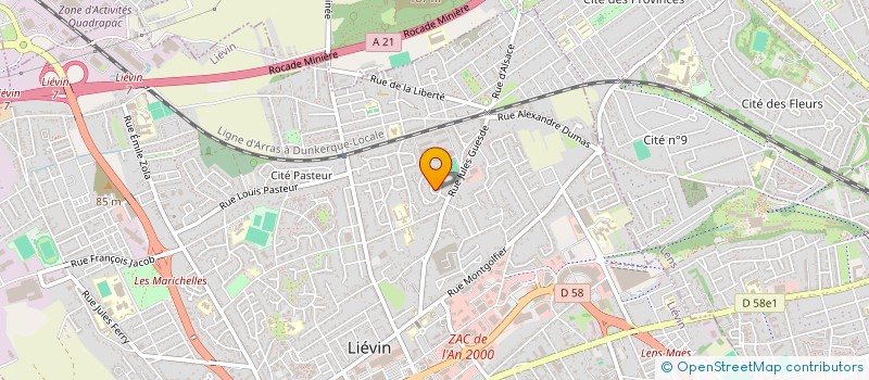 localisation de l'entreprise SCI MCL  LIEVIN