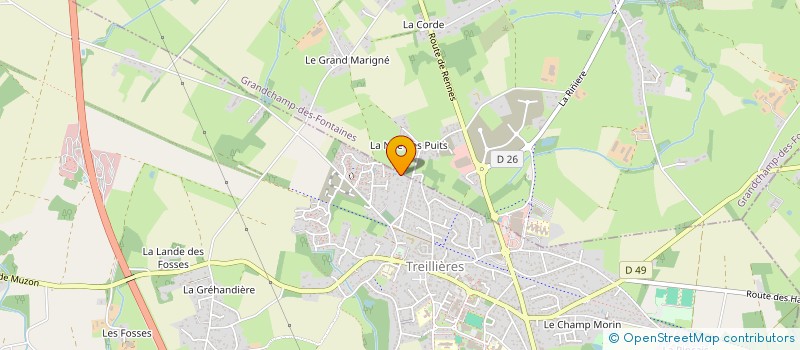 localisation de l'entreprise SCI MCL  TREILLIERES