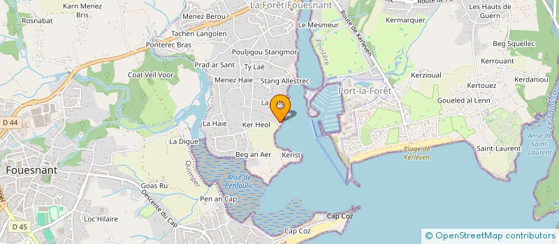 localisation de l'entreprise SCI MCLOU  LA FORET-FOUESNANT