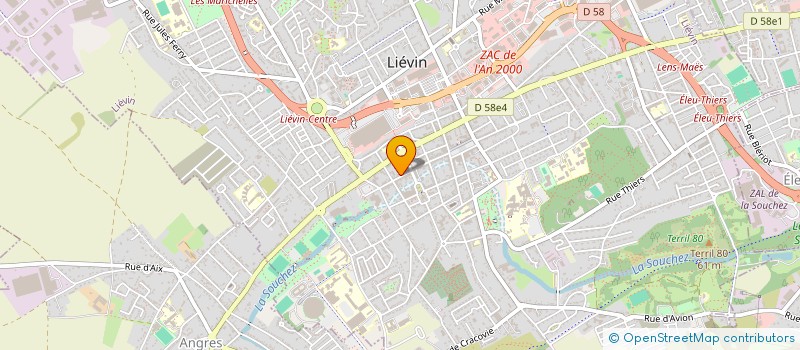 localisation de l'entreprise SCI MCLW  LIEVIN