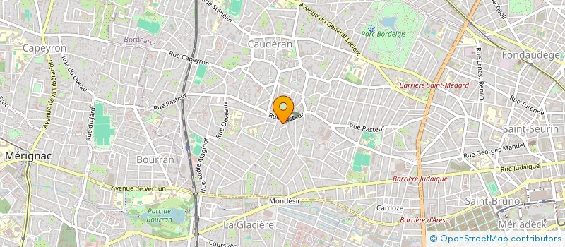 localisation de l'entreprise SCI MCM  BORDEAUX