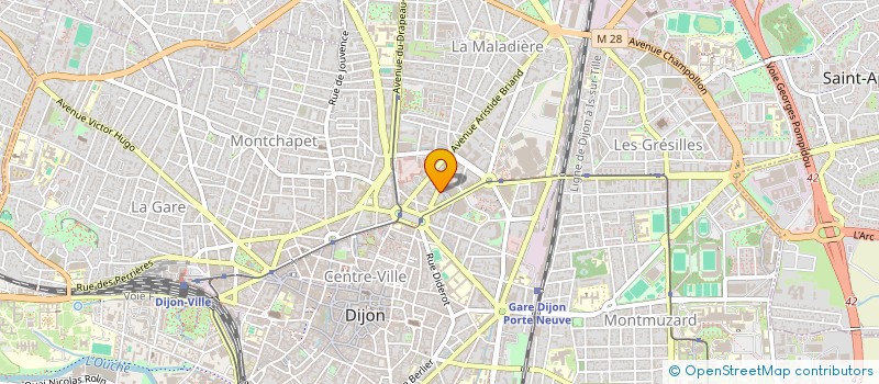 localisation de l'entreprise SCI MCM à DIJON