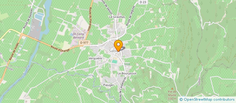 localisation de l'entreprise SCI MCM  SABLET