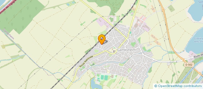 localisation de l'entreprise SCI MCM  GAMBSHEIM