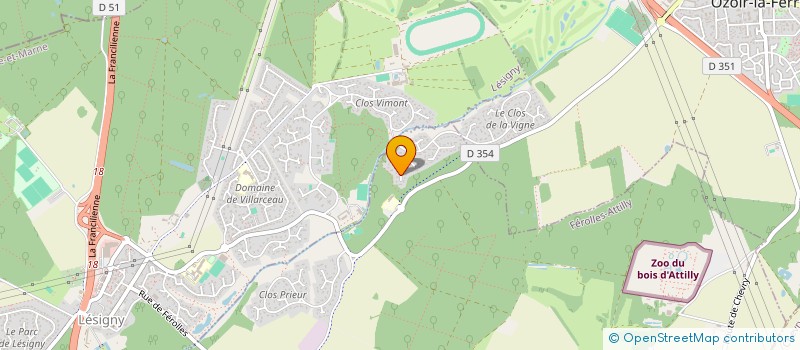 localisation de l'entreprise SCI MCMG  FEROLLES-ATTILLY